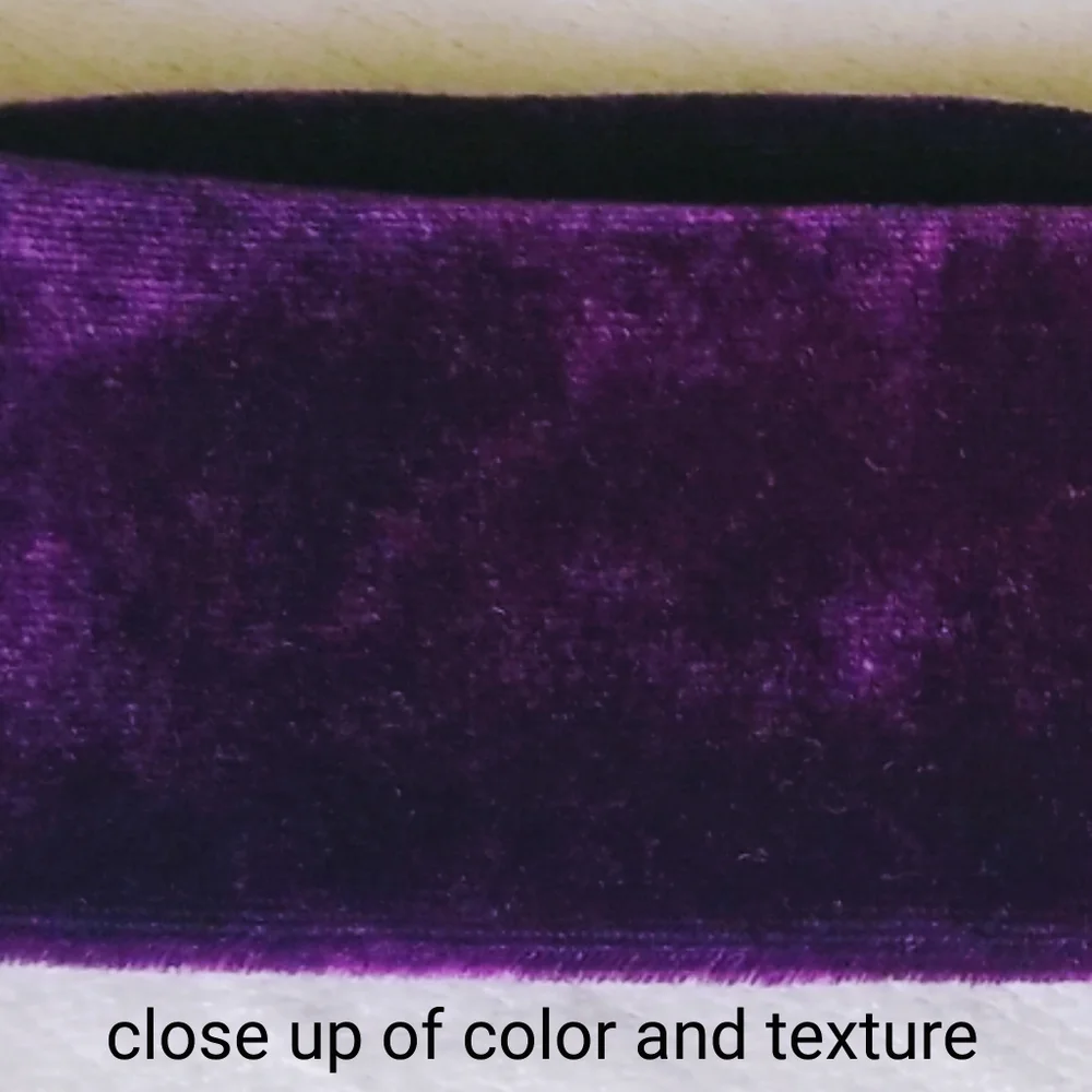 90s Vintage deep purple velvet headband